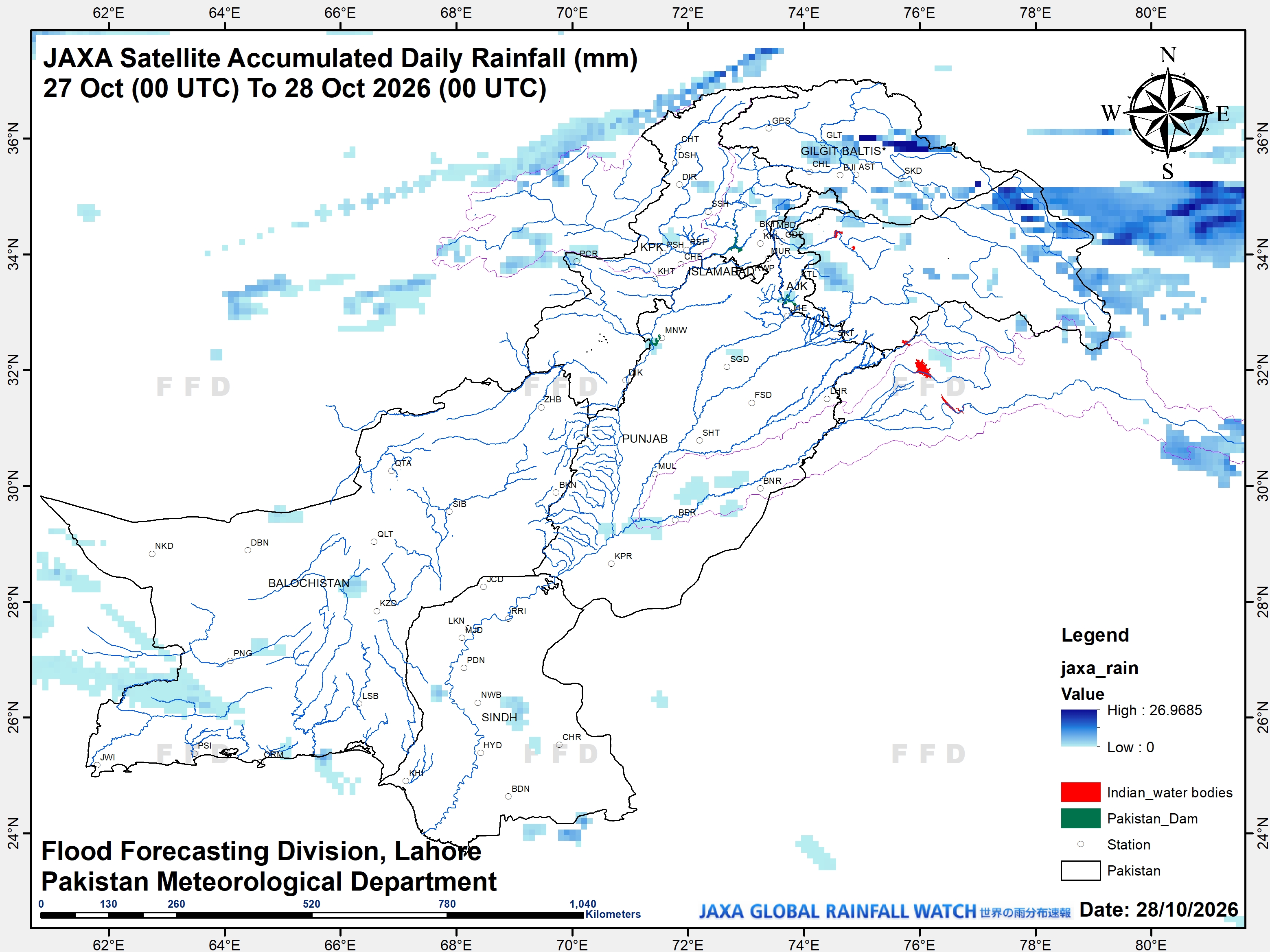 JAXA Rain Analysis — FFD